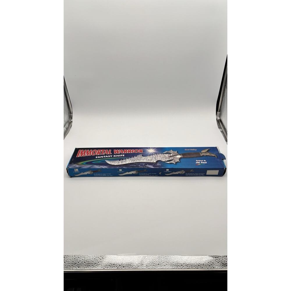 Jim Frost Cutlery Immortal Warrior Fantasy Knife overall length 23¼", w/ Sheath